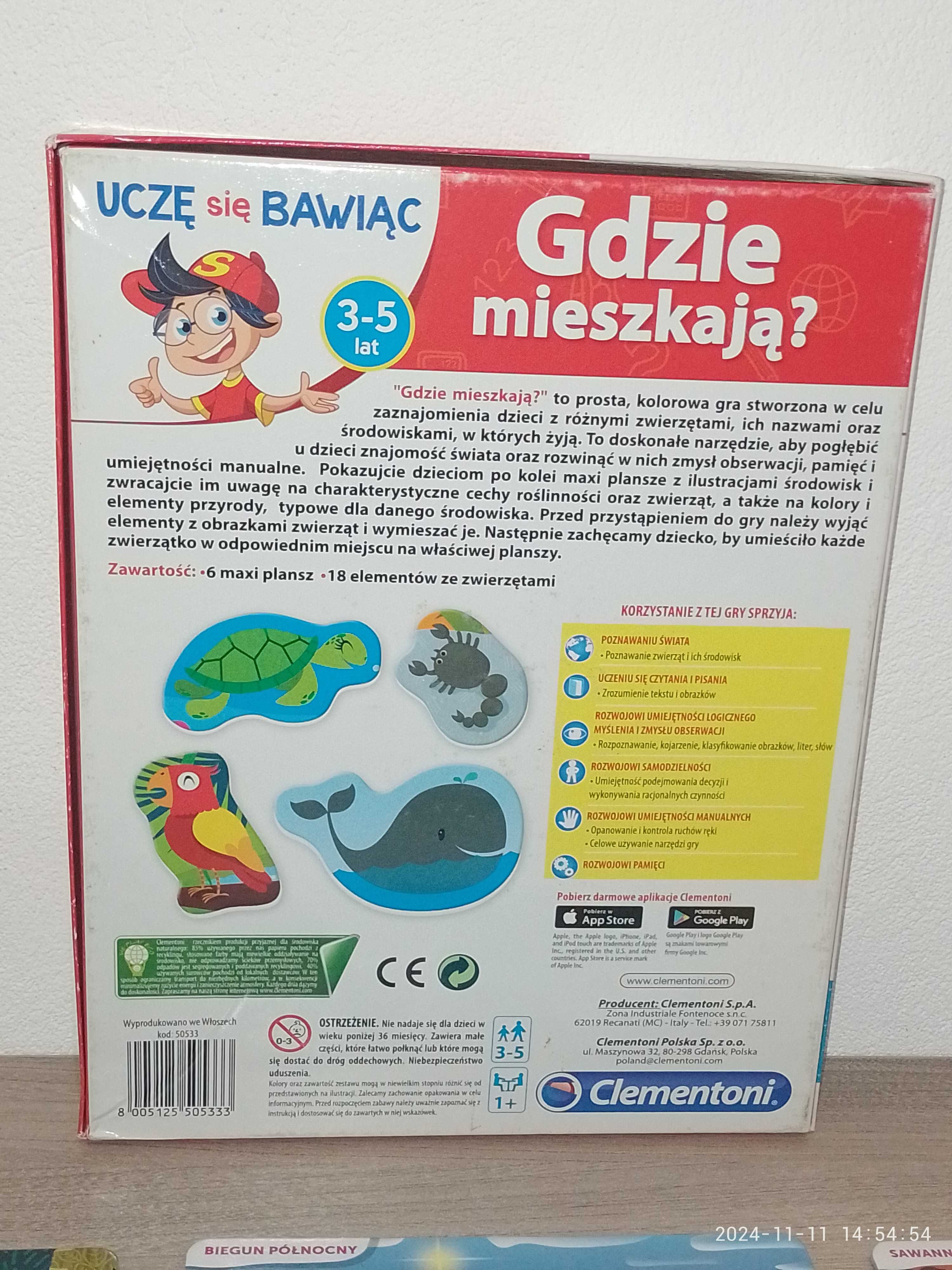 Pakiet 3x UCZĘ SIĘ BAWIĄC - Gdzie mieszkają, 500 Pytań, Przeciwieństwa