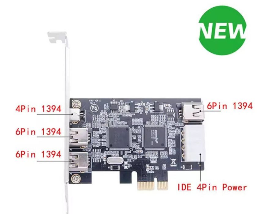 Контролер плата розширення PCI Express і PCI-E FireWire 1394 IEEE 1394