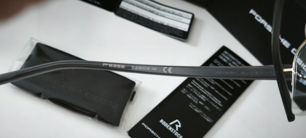 Oprawki Porsche Design P'8356, kolor C, nowe, cały zestaw.