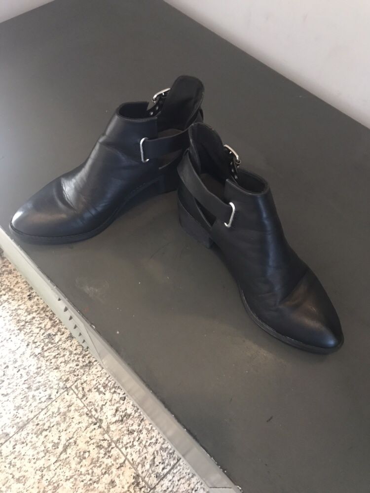 Jesień botki skóra H&M