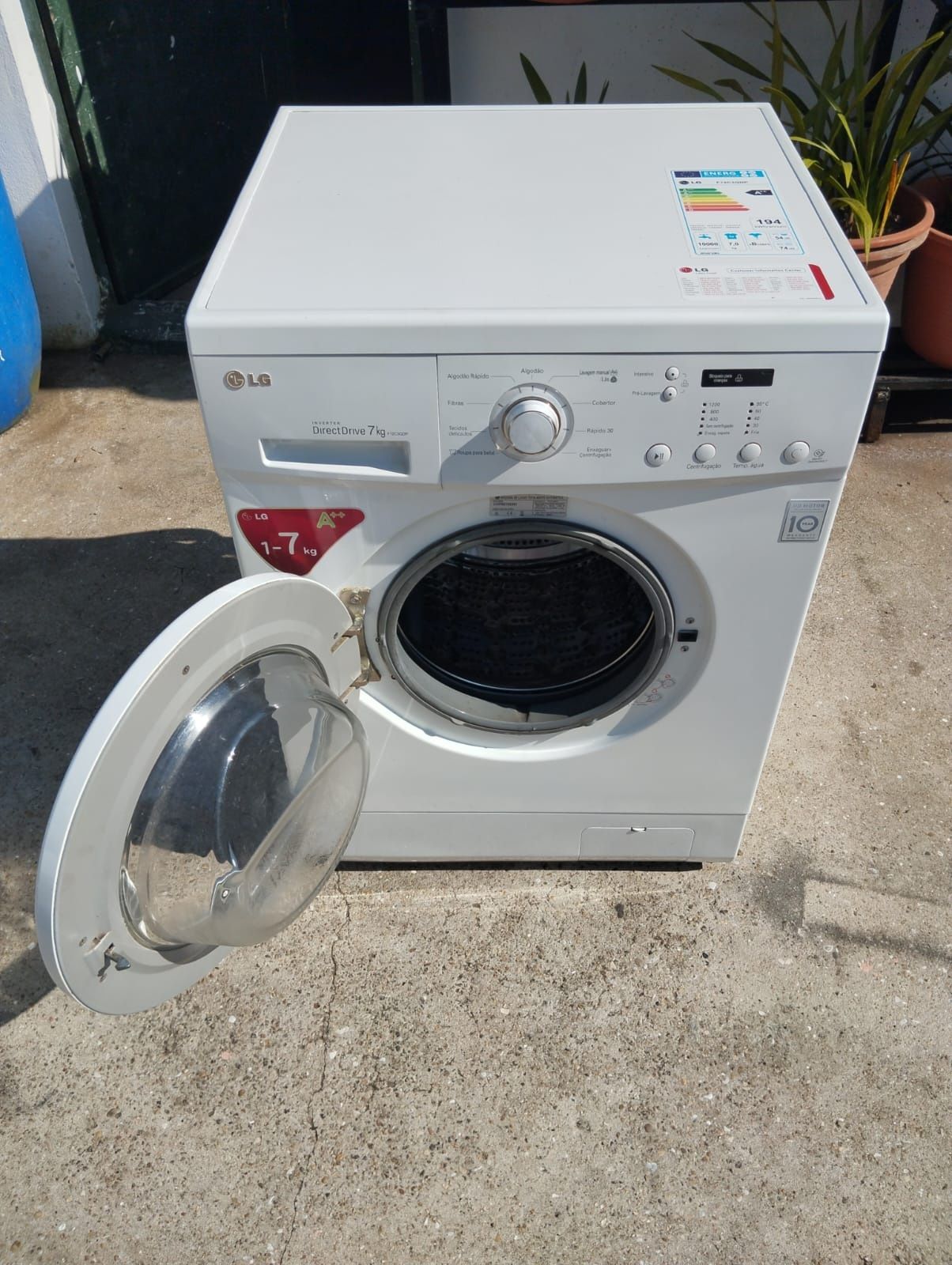 Máquina de lavar roupa LG Directdrive 7kgs