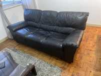Sofá 3 lugares preto