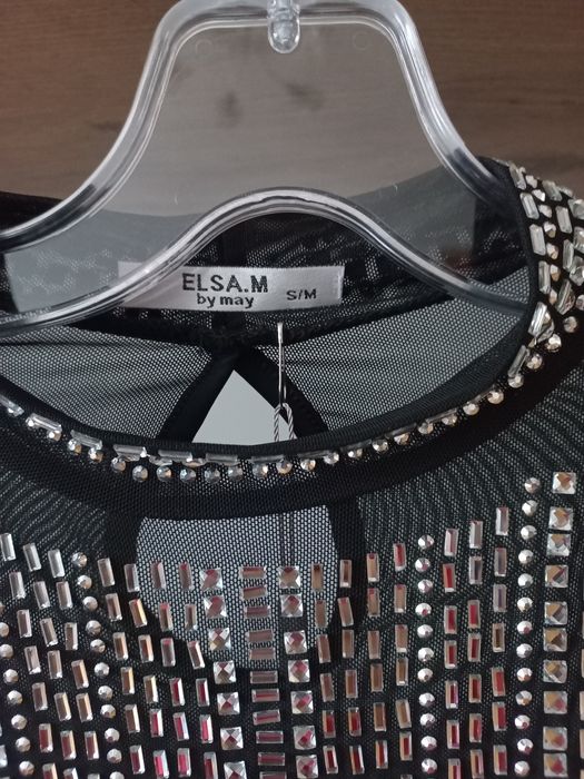 Body czarne zdobione cyrkoniami