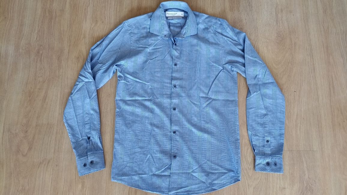 Koszula w kratę Primark slim fit rozmiar M