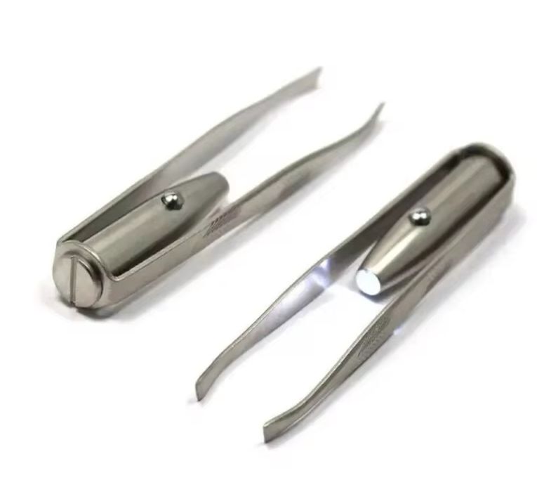 Pinça  em aço com luz