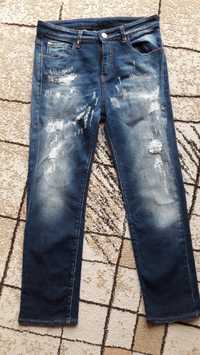 Spodnie ARMANI JEANS boyfriend długość 7/8 r 26