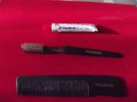 Aviação Kit on board da Varig - pente, escova e pasta de dentes (2)