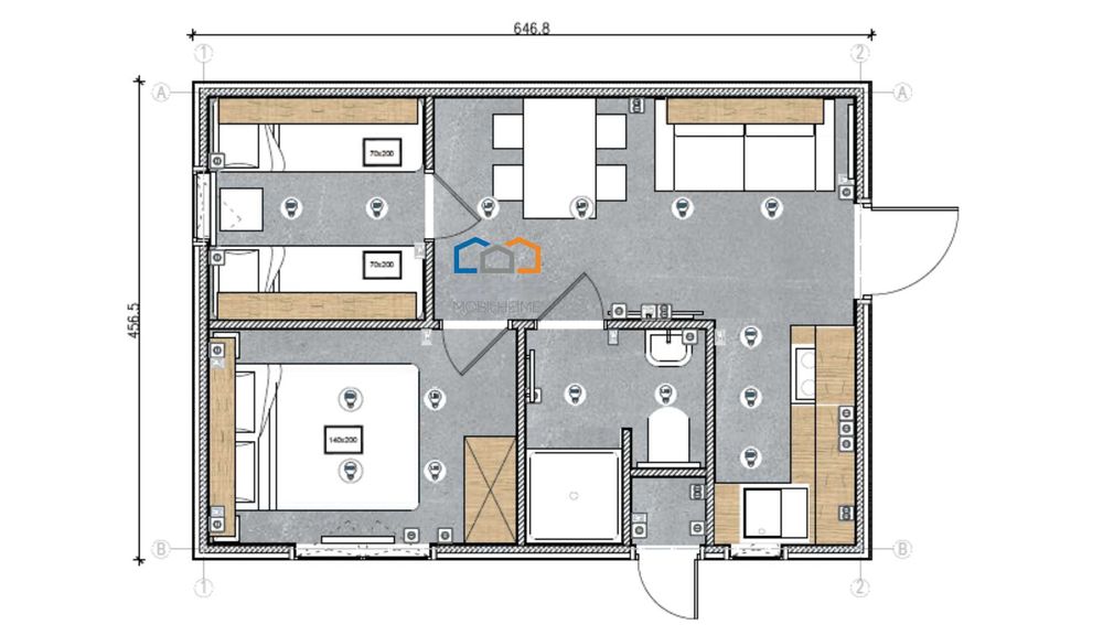 Mobilny dom z dwóch modułów domek modułowy holenderski kontener NOWY
