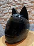 Kask motocyklowy damski kocie uszy