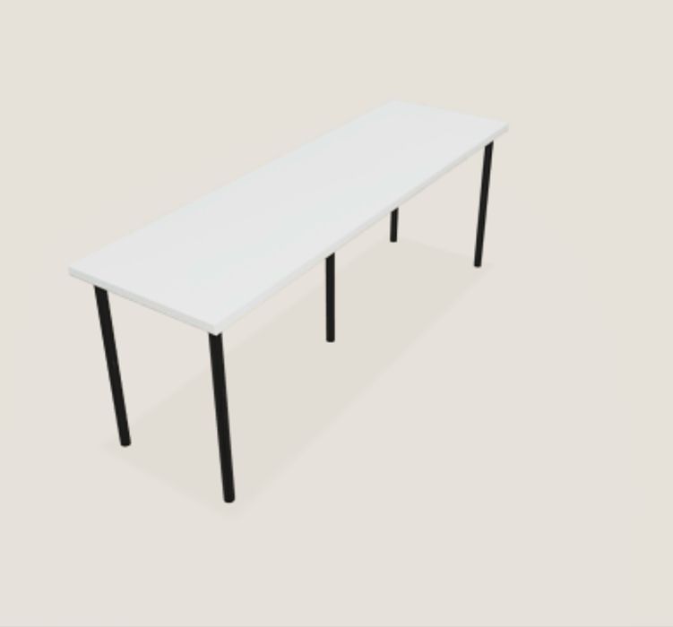 Ikea biuro białe 200x60cm + cztery nogi z regulowaną wysokością