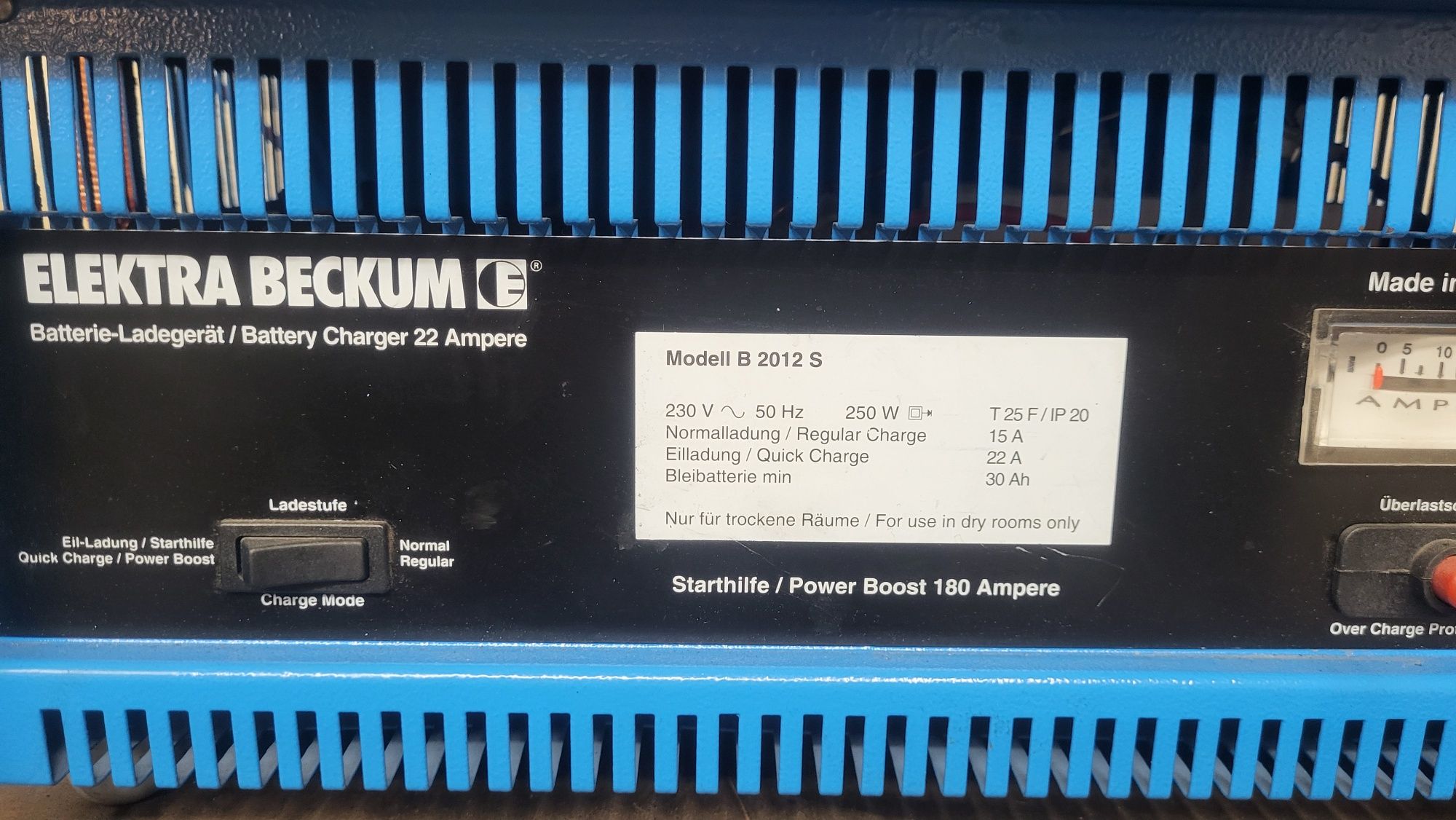 Prostownik Elektra Beckum 22a 12v i Rozruch