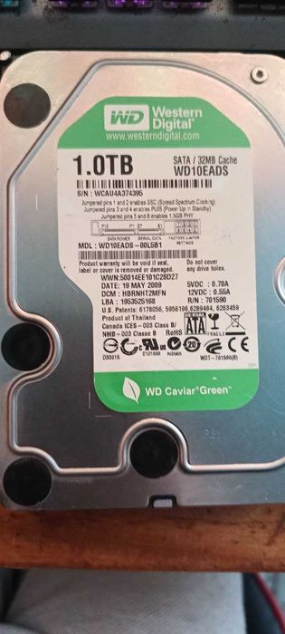 Жорсткий диск WD green 1TB