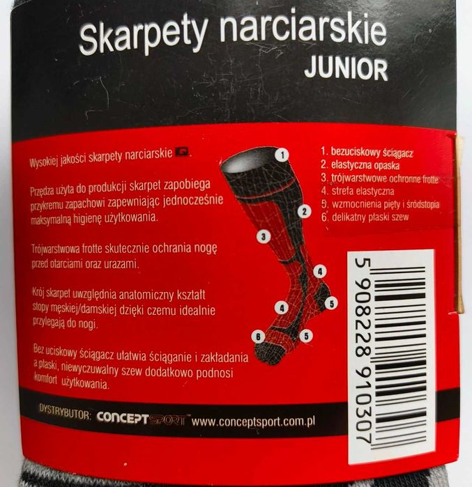 Skarpety narciarskie IQ 38-40, 2-pary - nowe