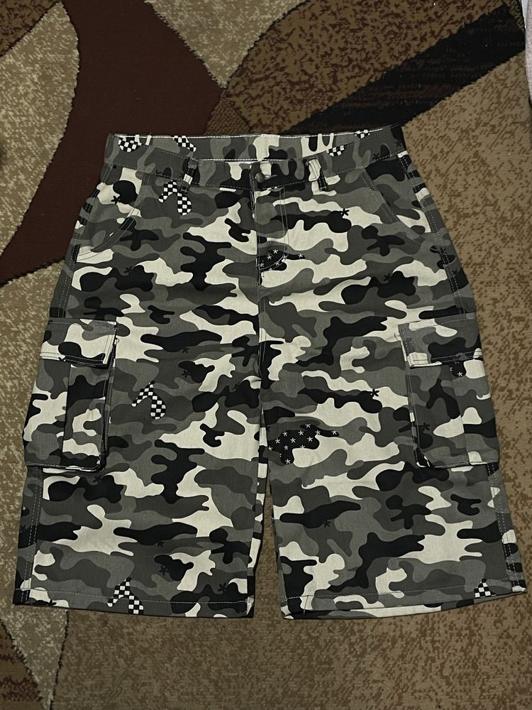 baggy shorts jorts camo камуфляжні шорти широкі