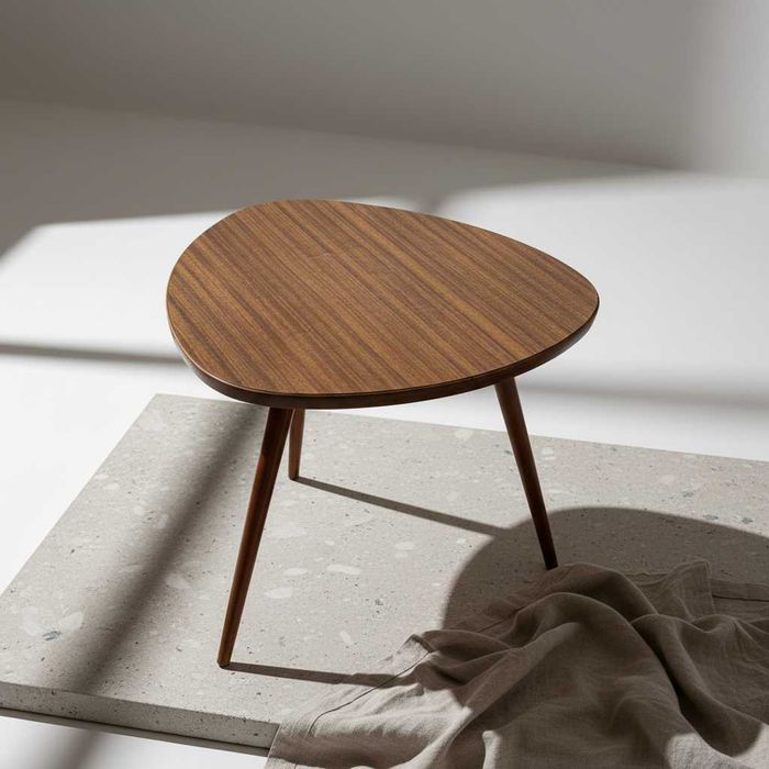 Stolik kawowy / pomocniczy 'patyczak' z okresu PRL