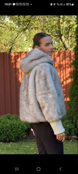 Шуба з екохутро типу ZARA