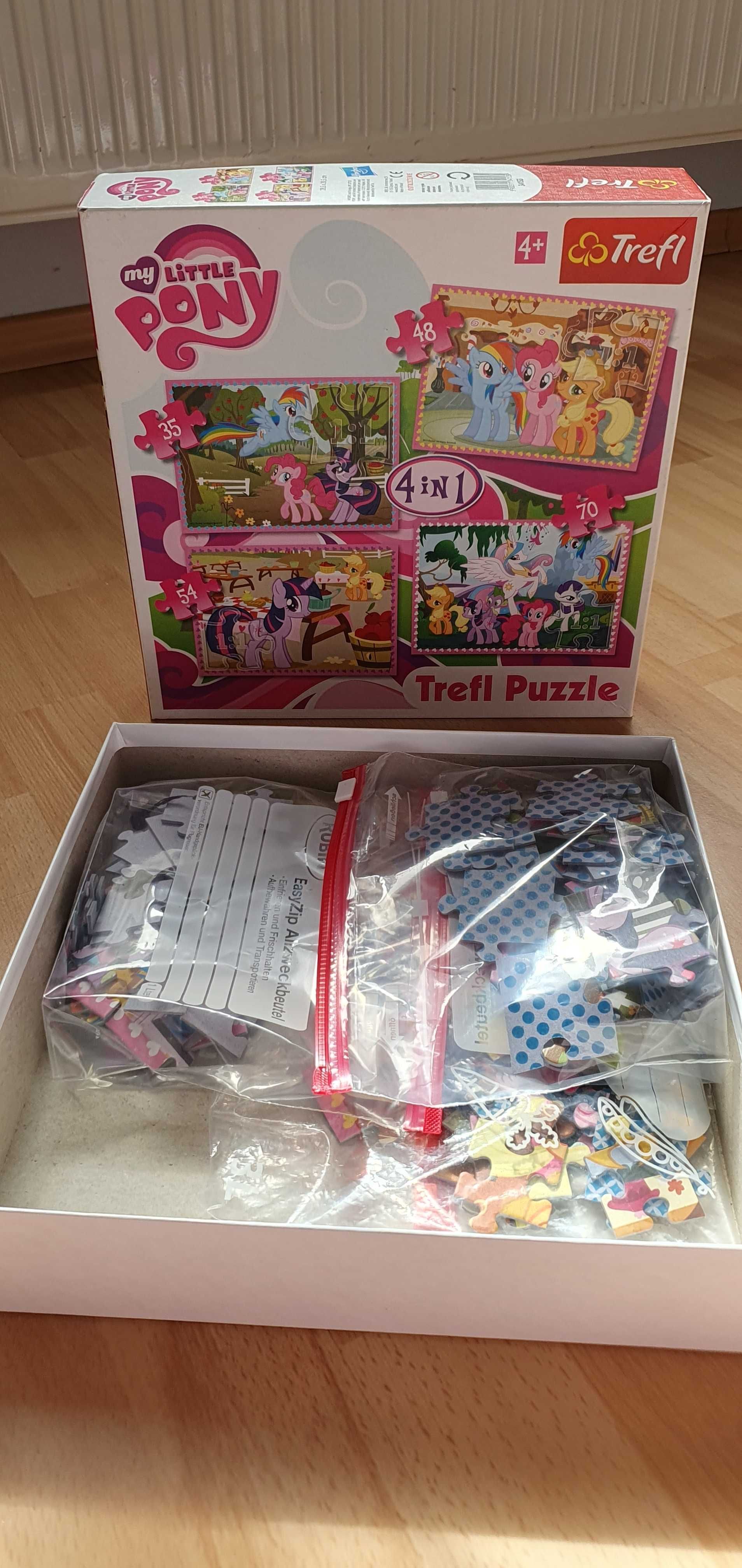 Puzzle dla dzieci 4 w 1, 4 in 1 My little Pony firmy Trefl 4+