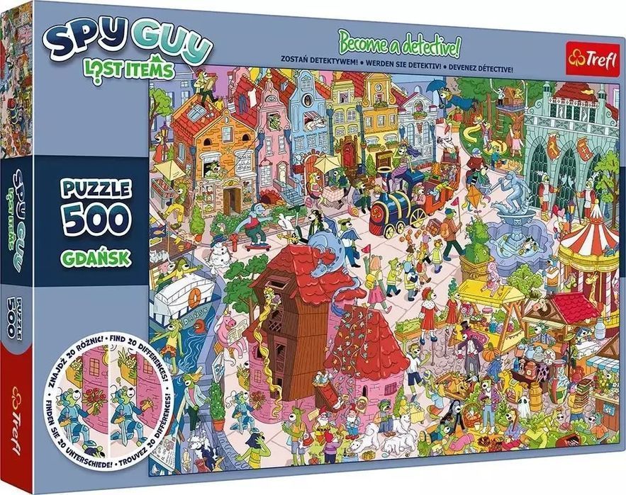 Puzzle 500 Spy Guy Gdańsk TREFL. Trefl. Nowy Produkt