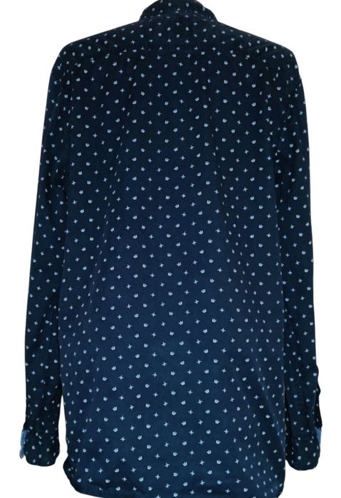 Męska granatowa Koszula we wzory Top Secret 44 (2 XL)