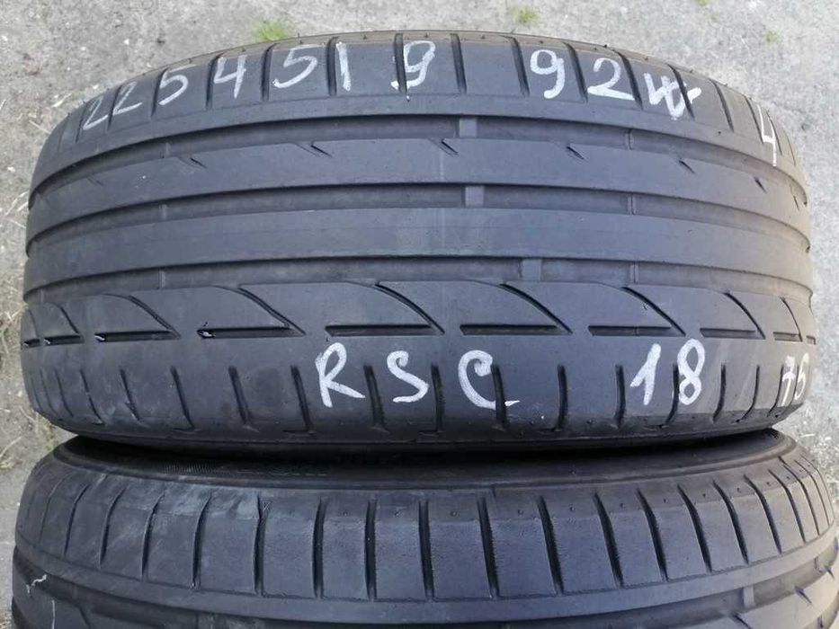 Bridgestone Potenza S001 RSC 225/45R19 92W шини бу літо 2 штуки