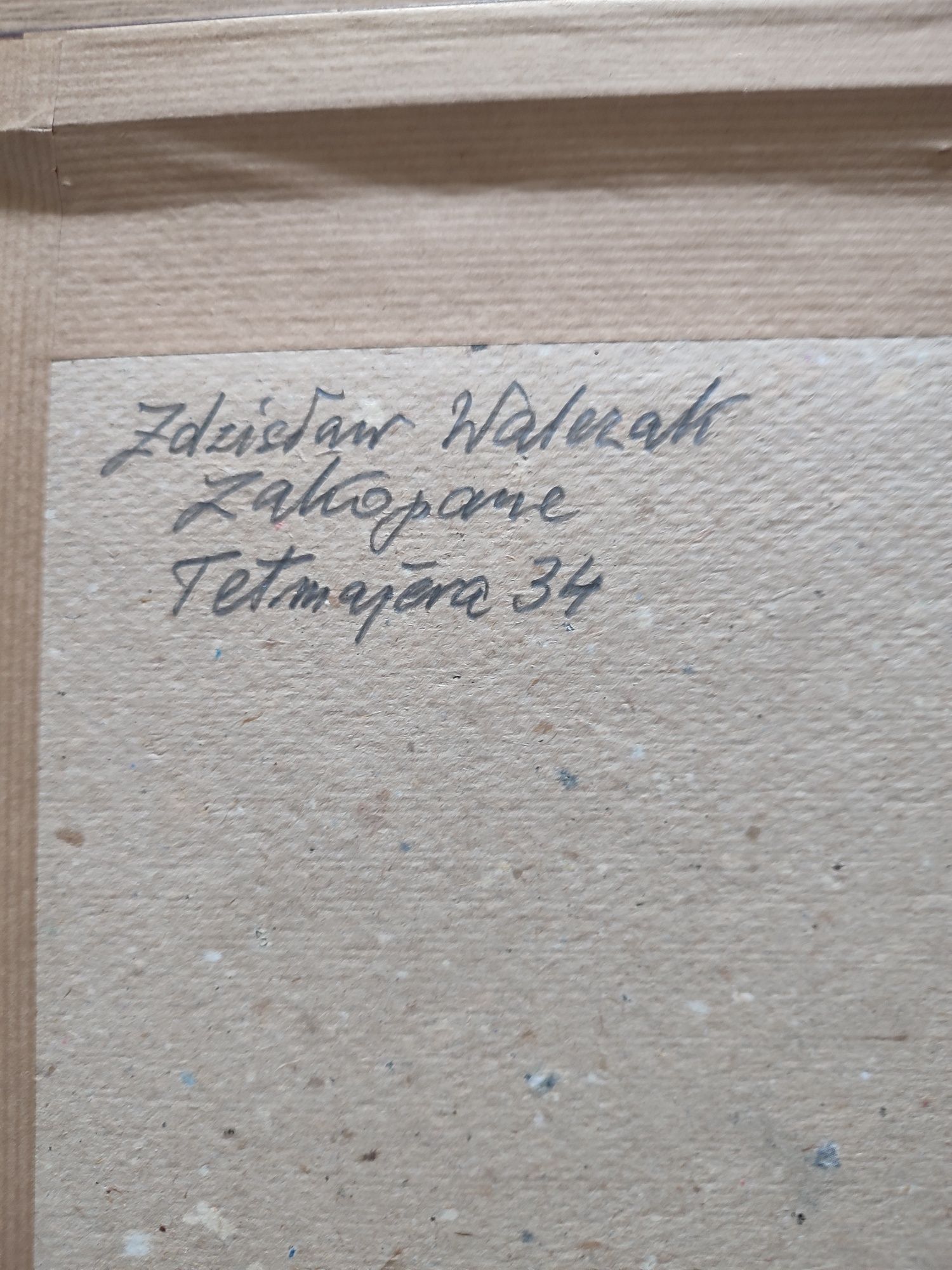 Zdzisław Walczak obraz malowany na szkle