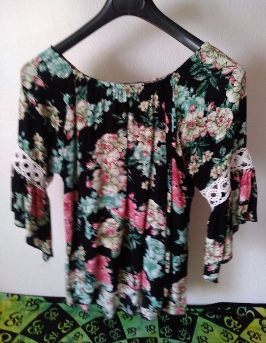 Blusa chiffon / Blusa Estampada/ Blusa crochet