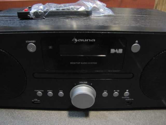 Radio DAB+/ UKW odtwarzacz CD Bluetooth Auna Harvard czarne pilot