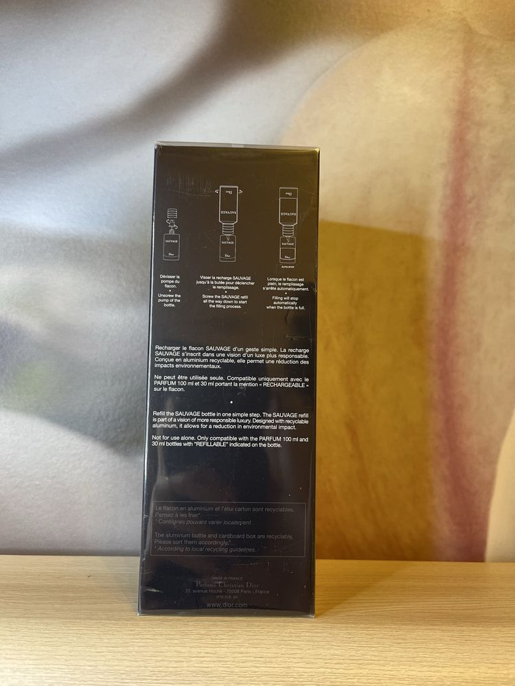 Dior Sauvage Perfume refill 300 ml Діор Саваж 300