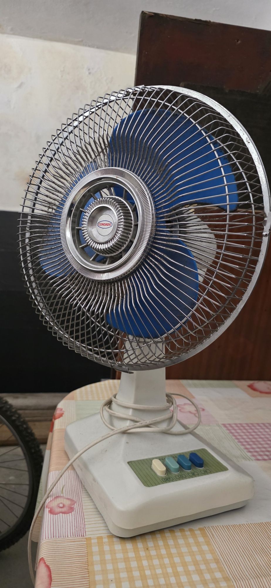 Ventoinha a funcionar