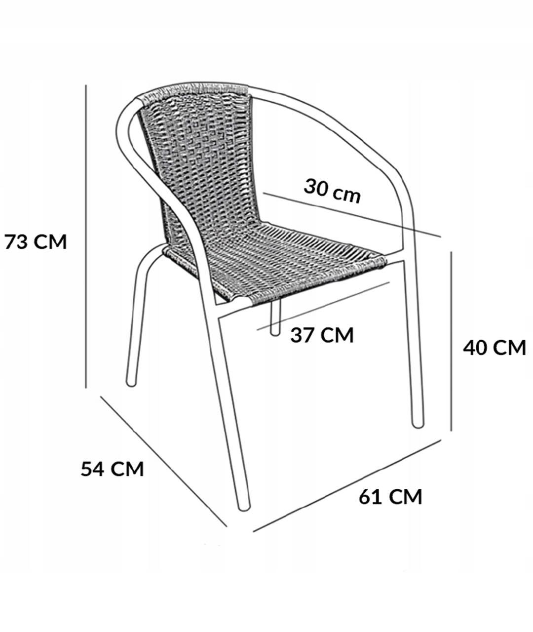 HIT PREMIUM‼️Zestaw Mebli Ogrodowych 4x Krzesło + Stolik