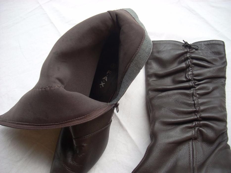 Skórzane Kozaki Eleganckie 38 skóra COQUETTE