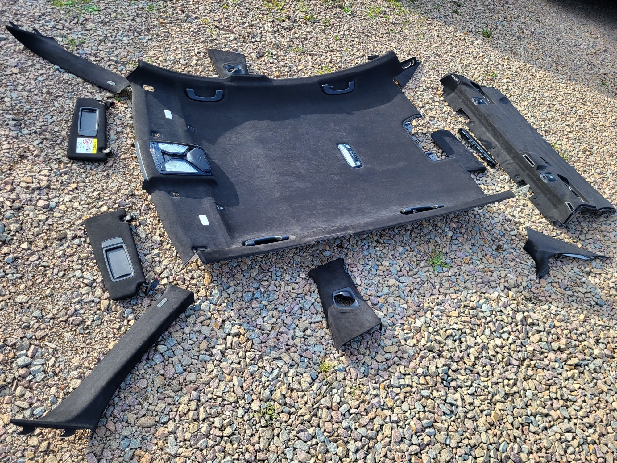 Podsufitka Alcantara bmw m5 f90 G30 Półka Komplet