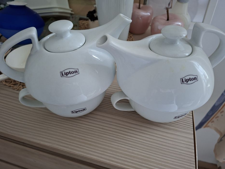 Lipton filiżanka i czajniczek