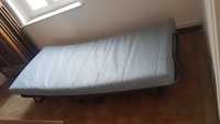 Metalowe połowe łóżko składane z materacem ikea