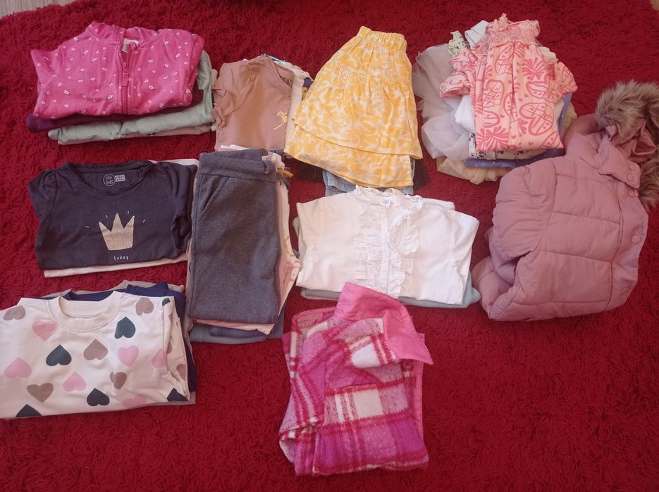 MEGA PAKA dla dziewczynki 122 używane