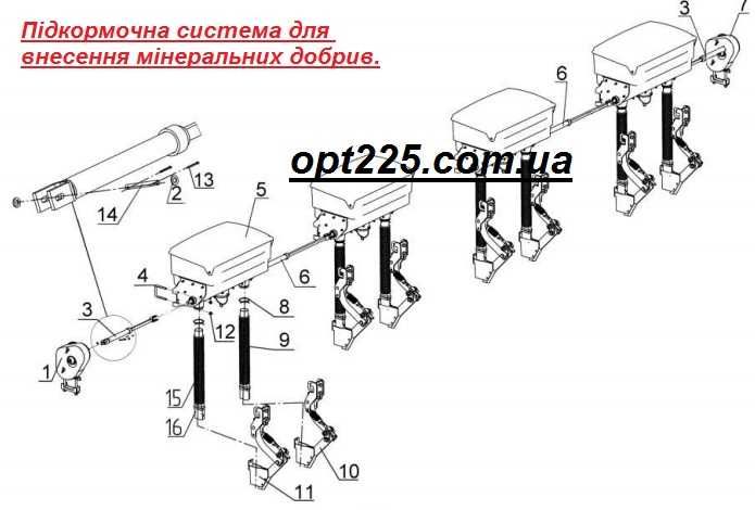 Туковый сошник для УПС 8, УПС 12 , упс Веста, сошник  509.046.2090-Т