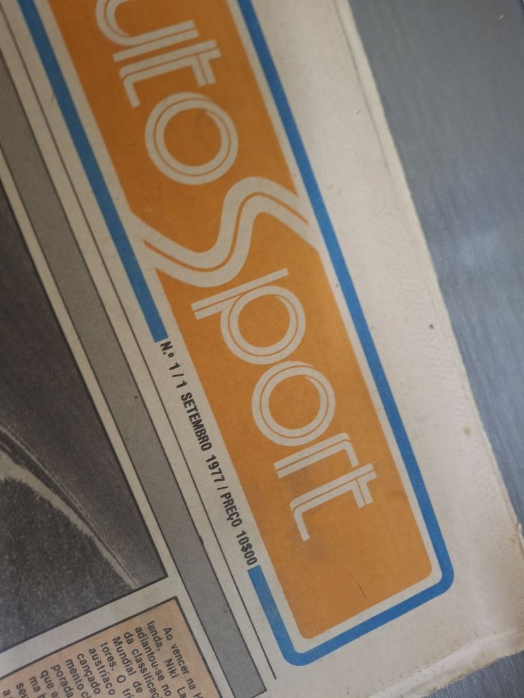 Raro jornal auto sport número 1 um