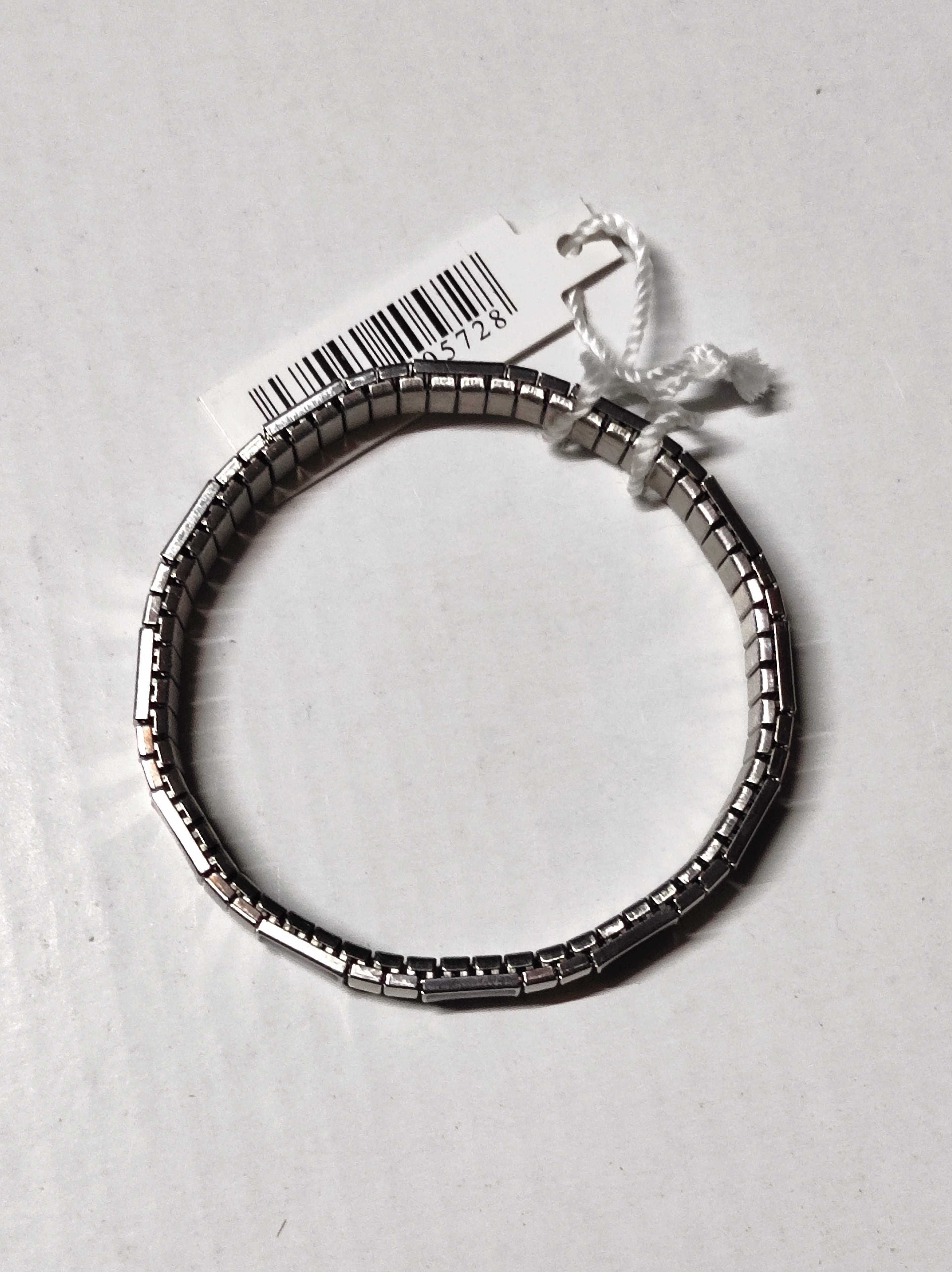Pulseira metal extensível metalizada preta (nova)