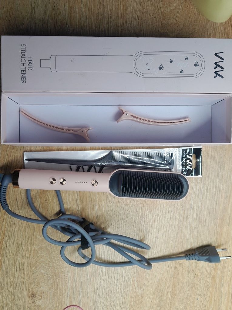 Prostownica do włosów vkk vh001 45w różowa