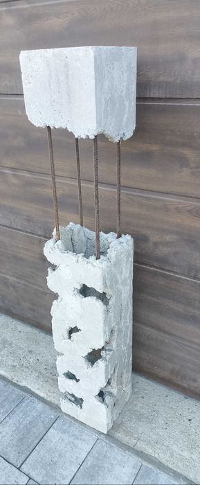 Lampa ogrodowa betonowa stojąca 120cm