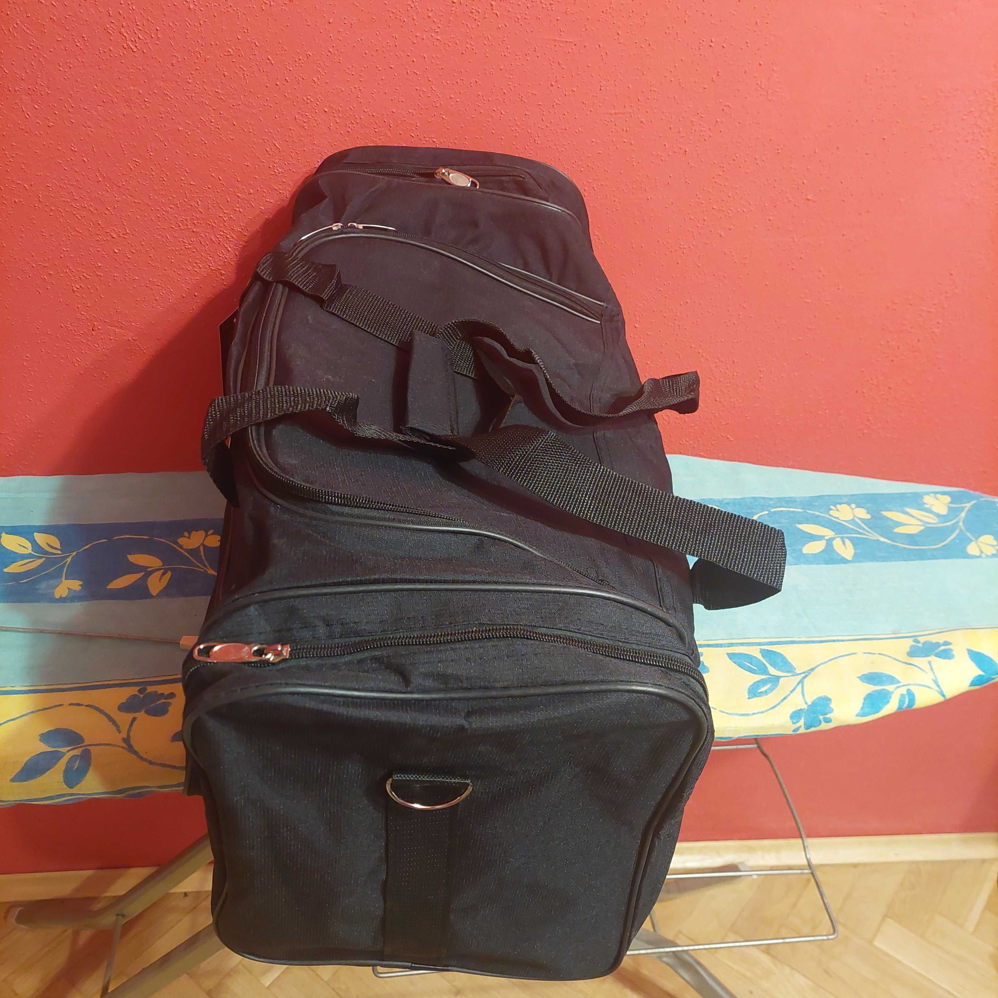 Torba podróżna/ turystyczna , czarna,nowa 65cm cm.