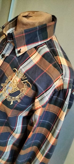 Męska luksusowa koszula w kratę State od Art Yellow Label M oryginalna