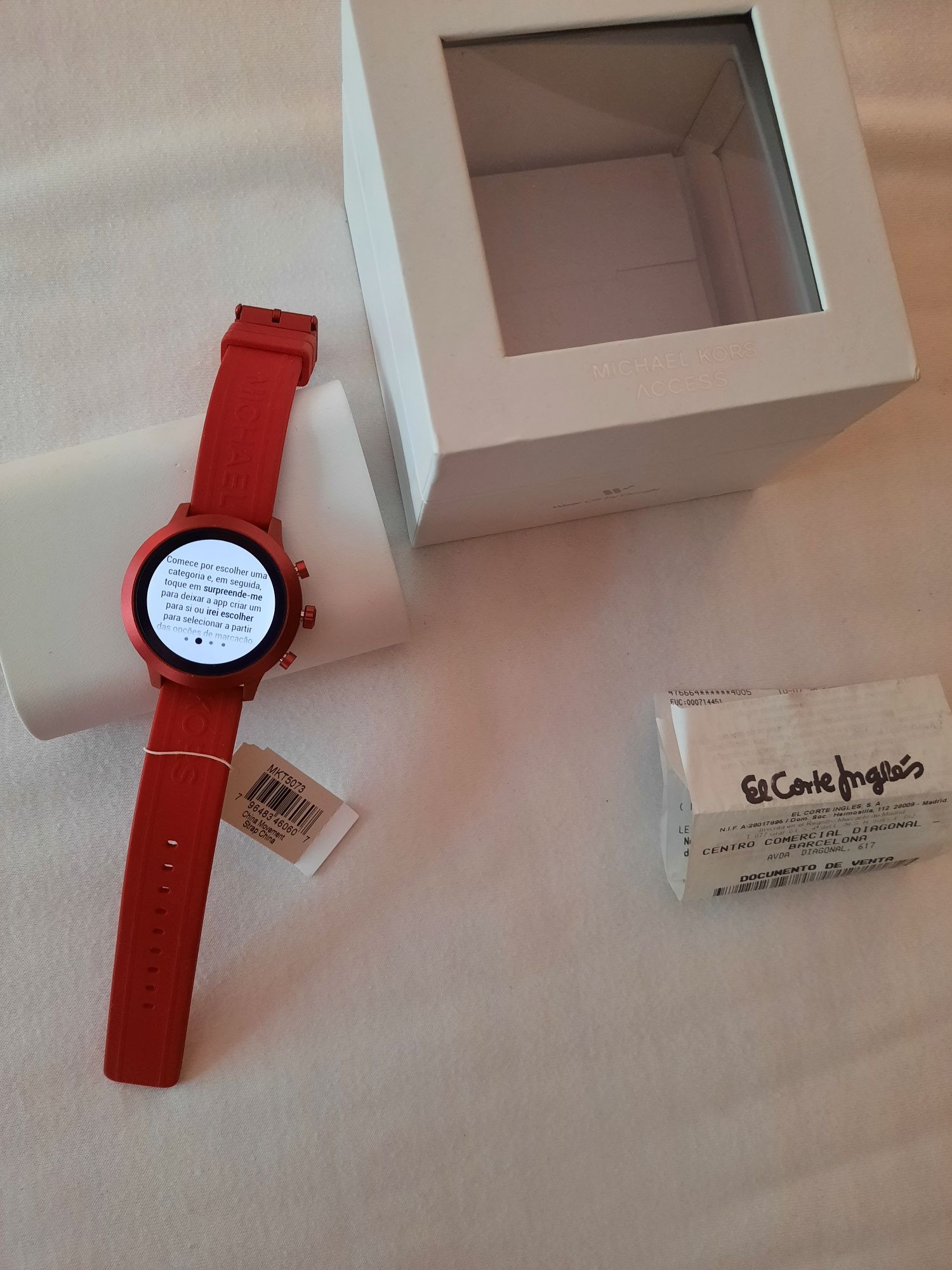 Smart watch Michael Kors vermelho