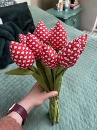 Bukiet tulipanow szytych 42 cm