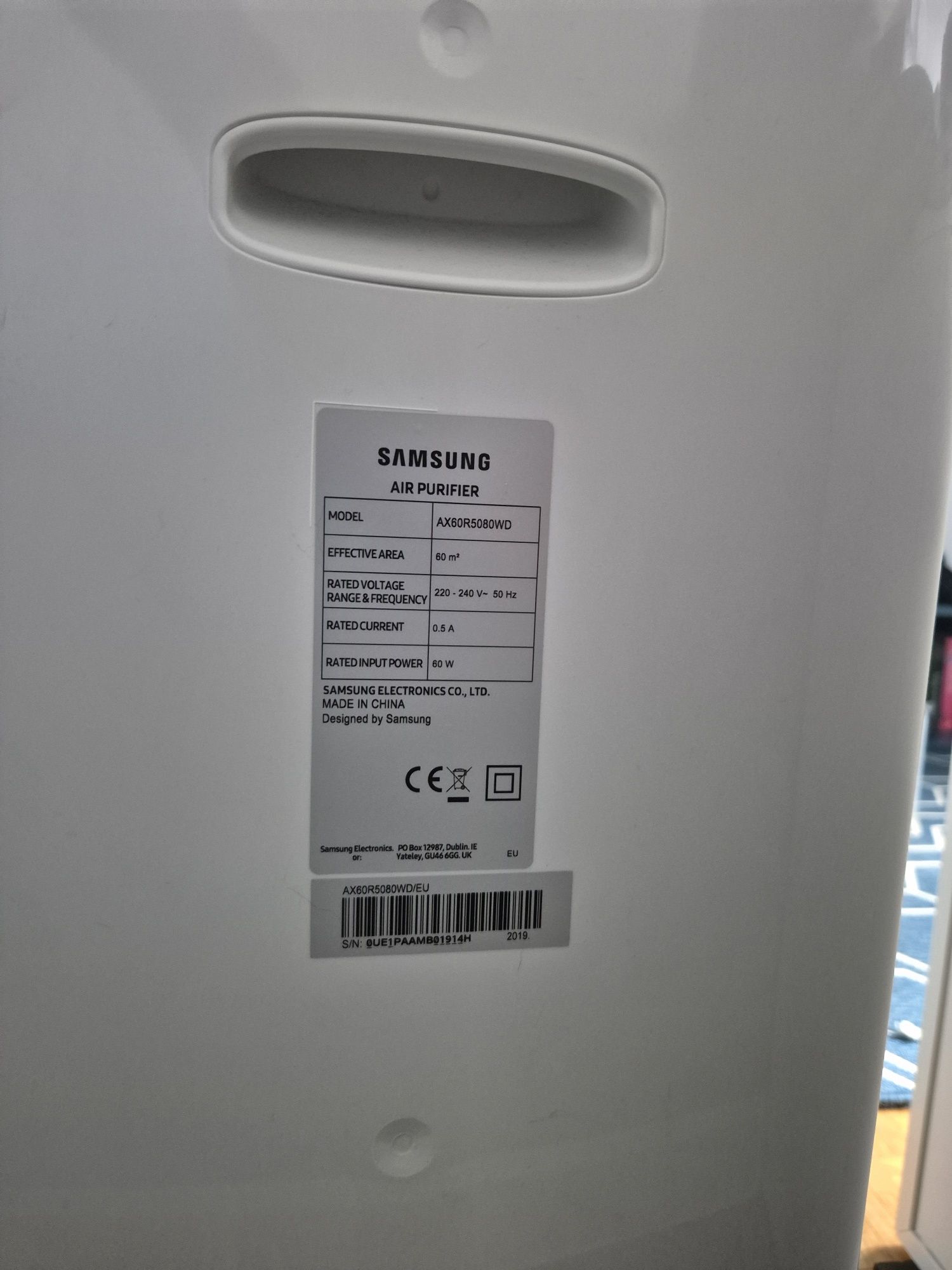 Oczyszczacz samsung AX60R5080WD