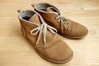 Туфли ботинки Timberland замшевые бежевые 24 см стелька
