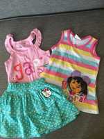 Zestaw ubranek dla dziewczynki  2-3 lata  Dora, Hello Kitty, gap
