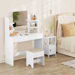 Taboret stołek 45 X 40 X 30 WOLTU pod Toaletkę NrP344
