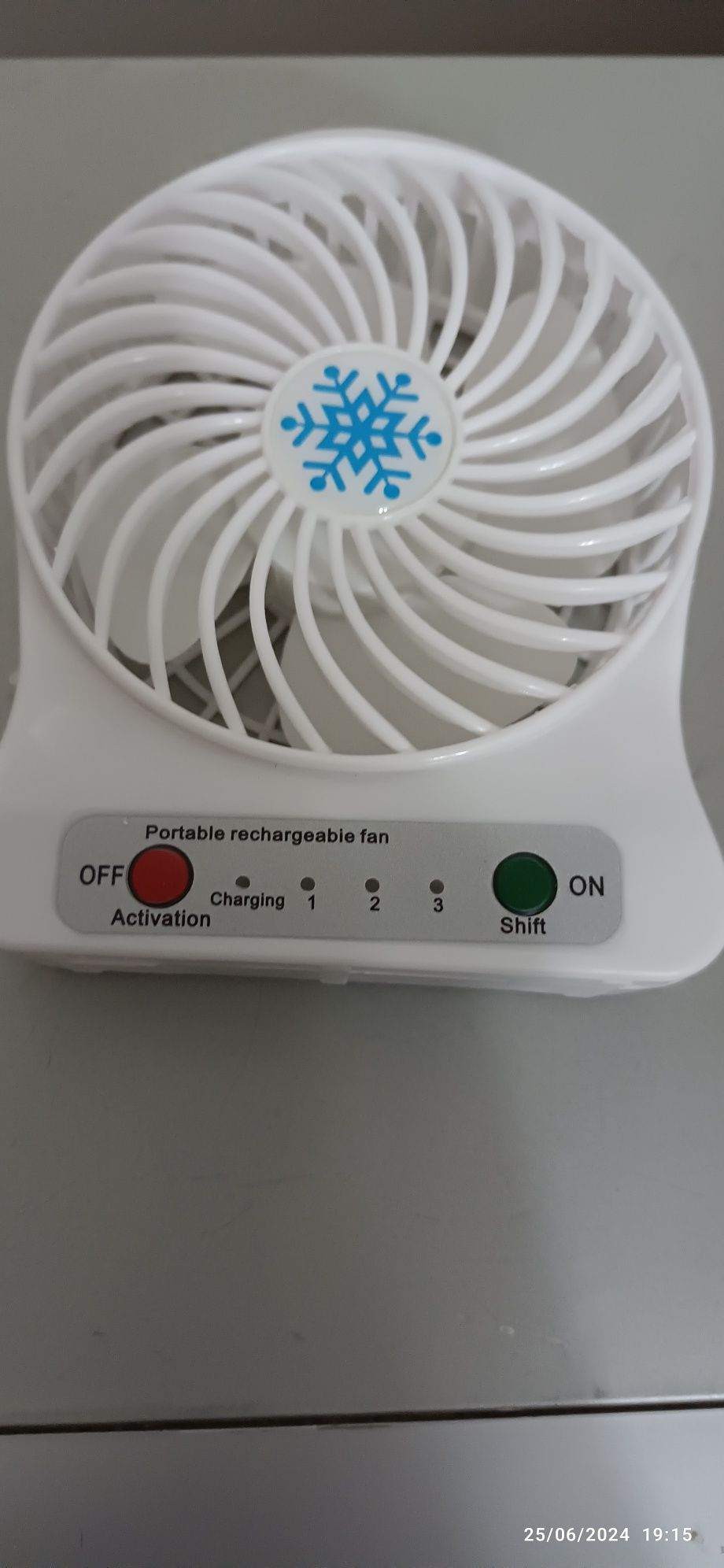 Ventoinha c/Baterias Com ligação USB