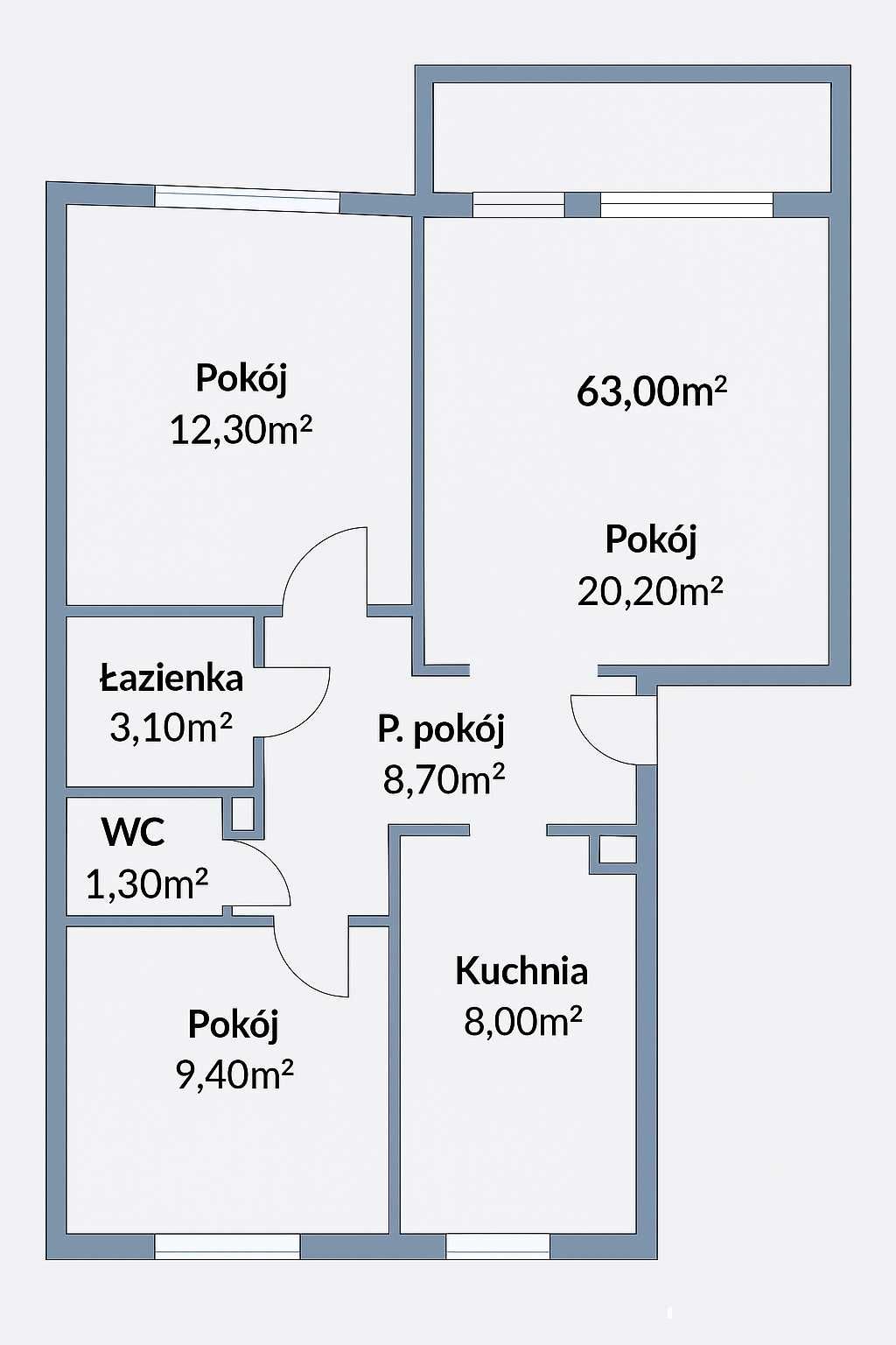 3 pokoje | 63 m² | Duży balkon | Żyrardów ul. Girarda 11 | Os Wschód